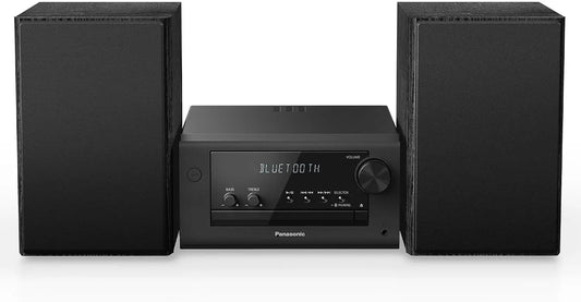 Panasonic Compact Stereo System with CD Player, Bluetooth, 80W Stereo System for Home with Remote Control, SC-PM700PP-K Black
