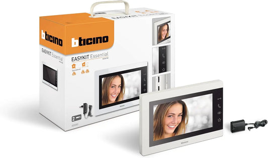 Bticino 7 Inch 333253 Internal Video Door Intercom, 2-Core 317913, with Power Supply Plug-in Plug