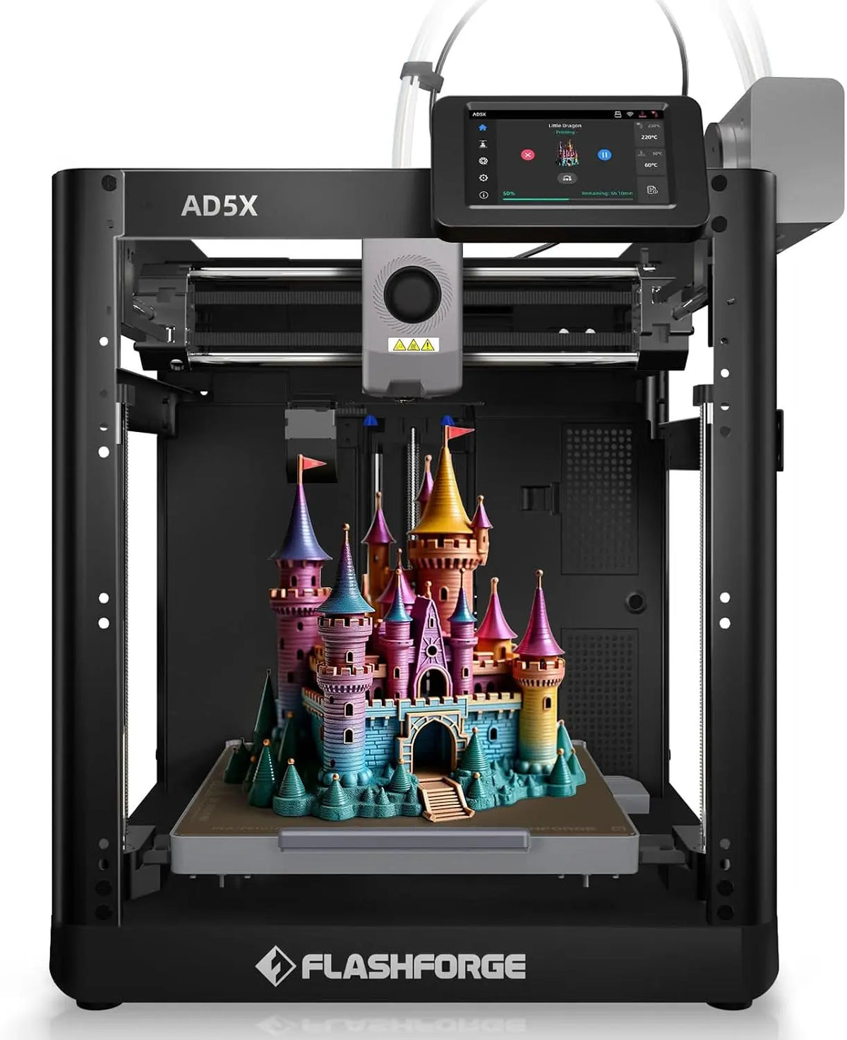 FLASHFORGE AD5X Multi-Color & Material 3D Printer with IFS, 220x220x220mm, Touch Controls