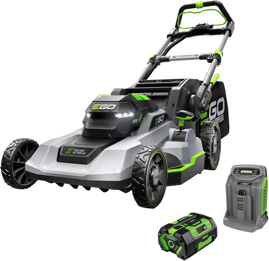 EGO Power+ Electric Lawn Mower, Self-Propelled Cordless with Touch Drive, Includes 56V 7.5Ah Battery and Rapid Charger, LM2125SP, Brushless Motor