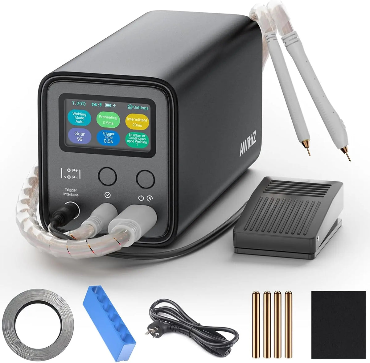 Capacitor Battery Spot Welder, AWithZ UF20B 10.5KW Spot Welder