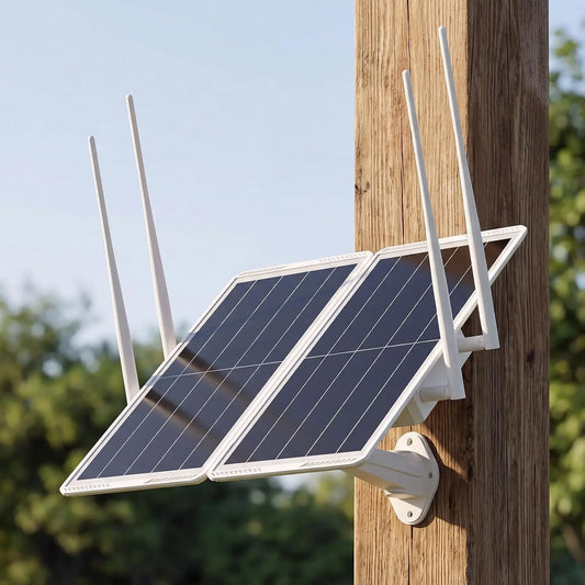 Solar 30W WiFi Extender Outdoor, Solar Panel & 30000mAh Battery