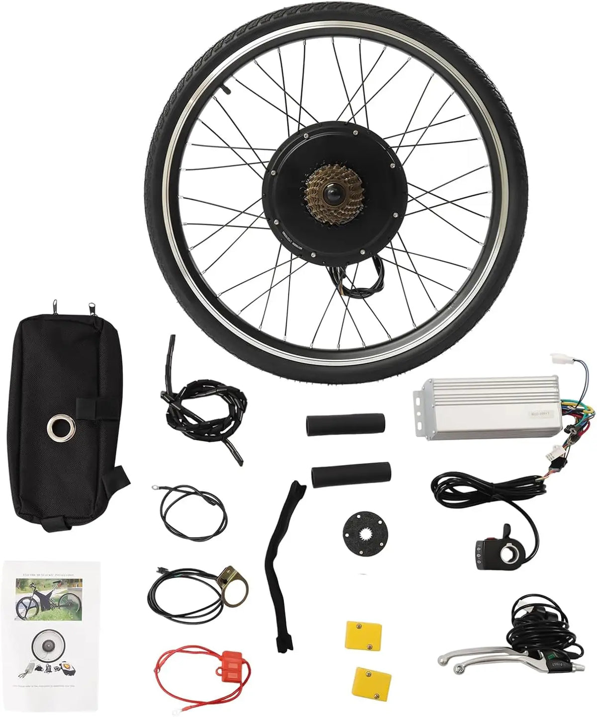 26 Inch Rear Wheel Ebike Conversion Kit, LED Lighting