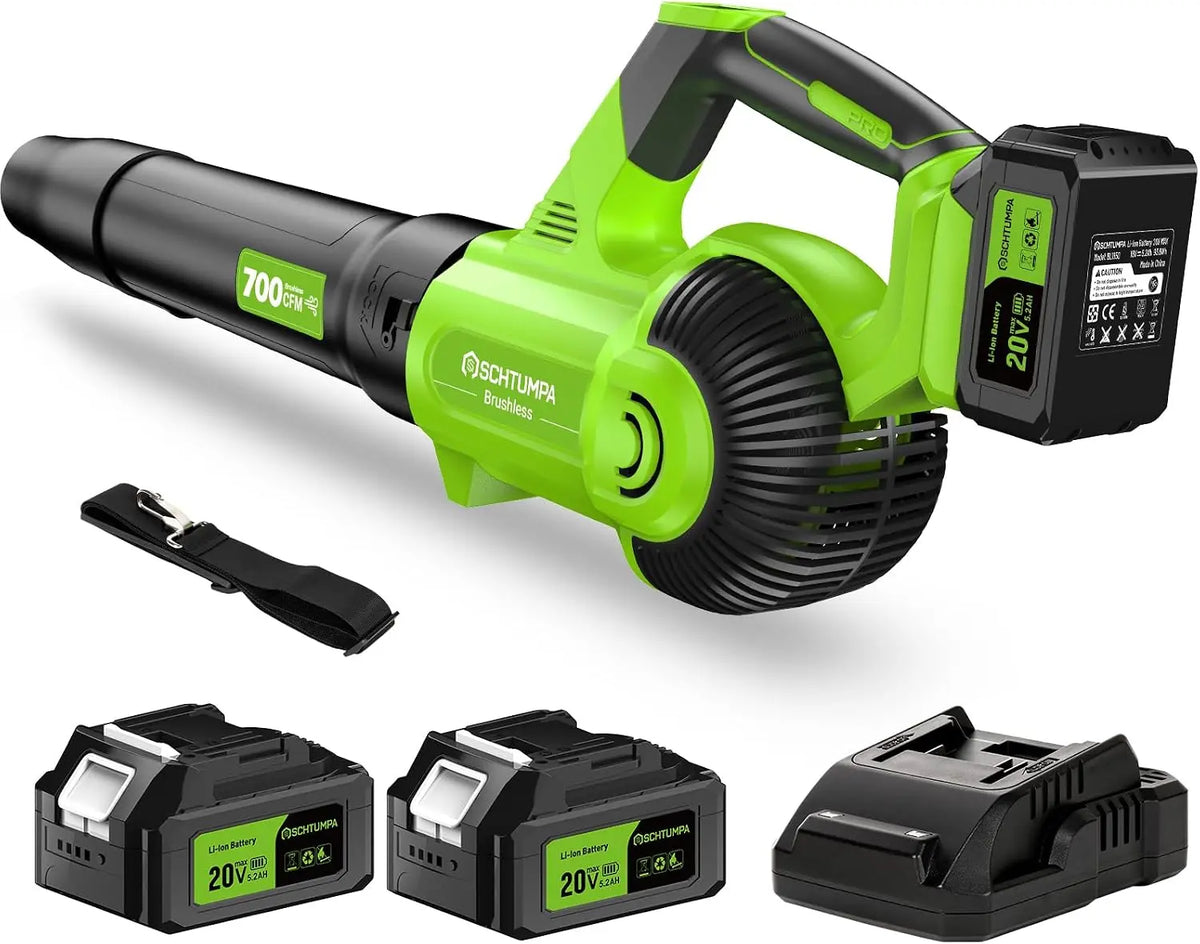 Leaf Blower Cordless 1200W 700CFM 200MPH Leaf Blower for Lawn Care Yard, Brushless Motor