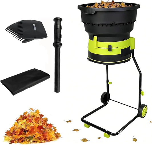 Electric 2500W Garden Mulcher, Leaf Shredder for Compost Preparation