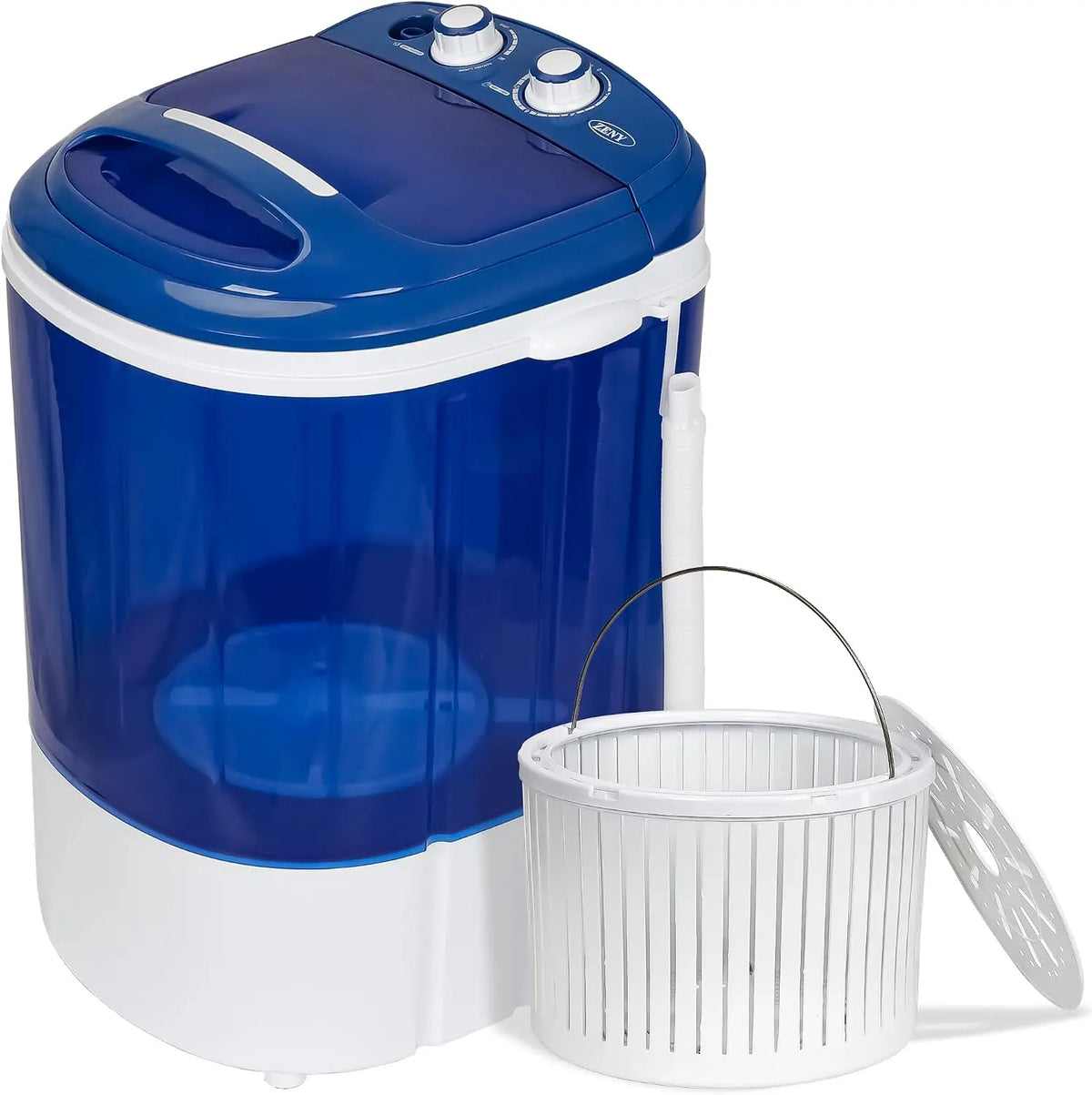 ZENY Portable Mini Washing Machine 8 lbs Washing Capacity, Semi-Automatic, Timer