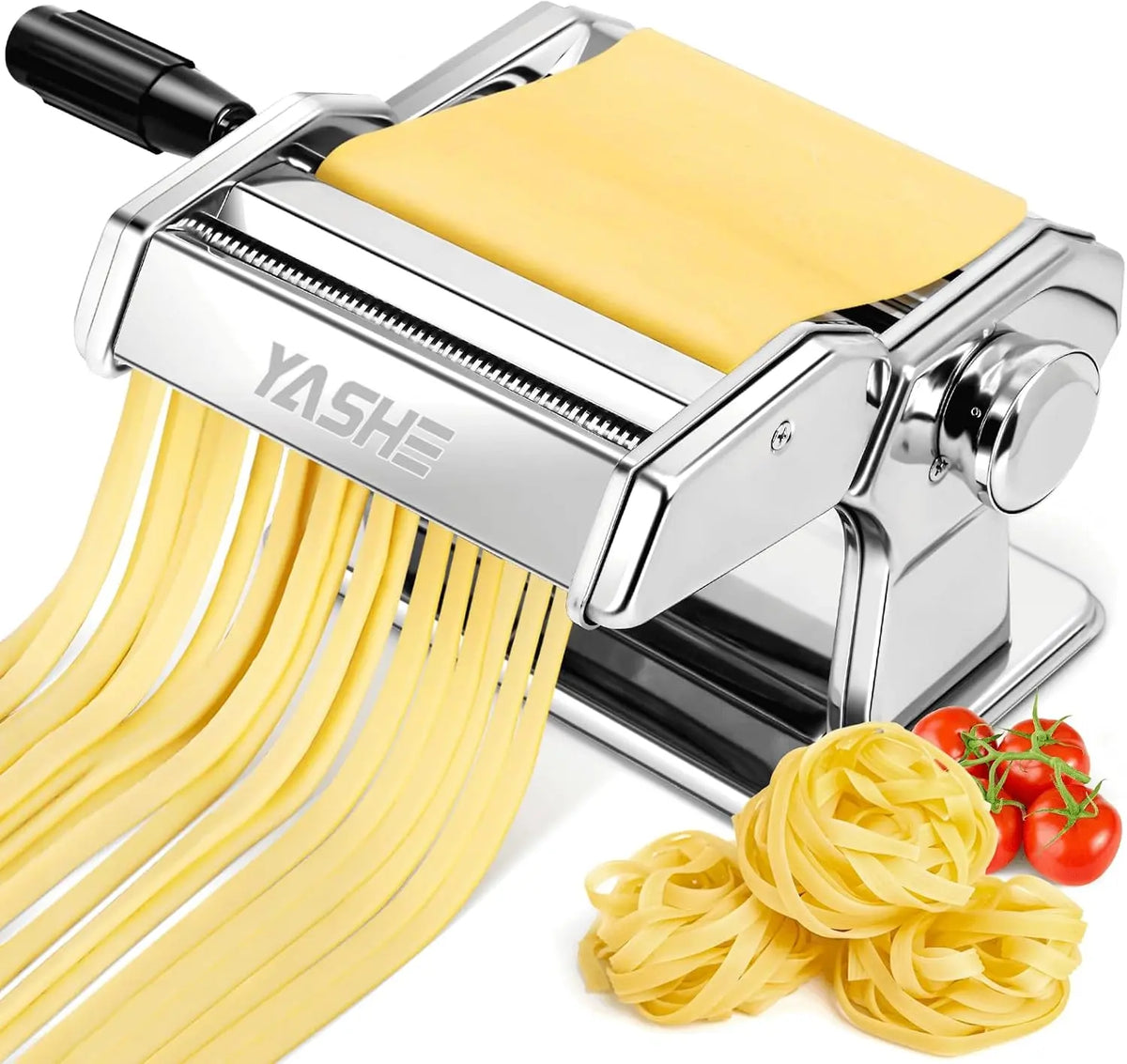 YASHE 3-in-1 Pasta Maker Machine, with Adjustable Thickness