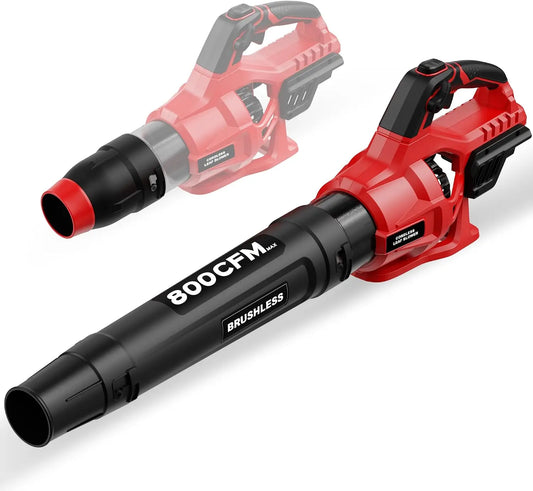 800 CFM Leaf Blower Cordless Compatible with Milwaukee 18V M18 Battery, Brushless Motor, Variable Speed