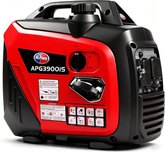 All-Power 3300W Portable Inverter Generator, Quiet Small Gas-Powered Generator with ECO Mode, CO Sensor, Home Use Emergency Backup