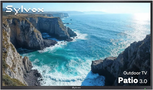 SYLVOX 43 Inch Outdoor TV, 4K UHD HDR10, Smart Google TV, IP56 Weatherproof, Wi-Fi Connectivity