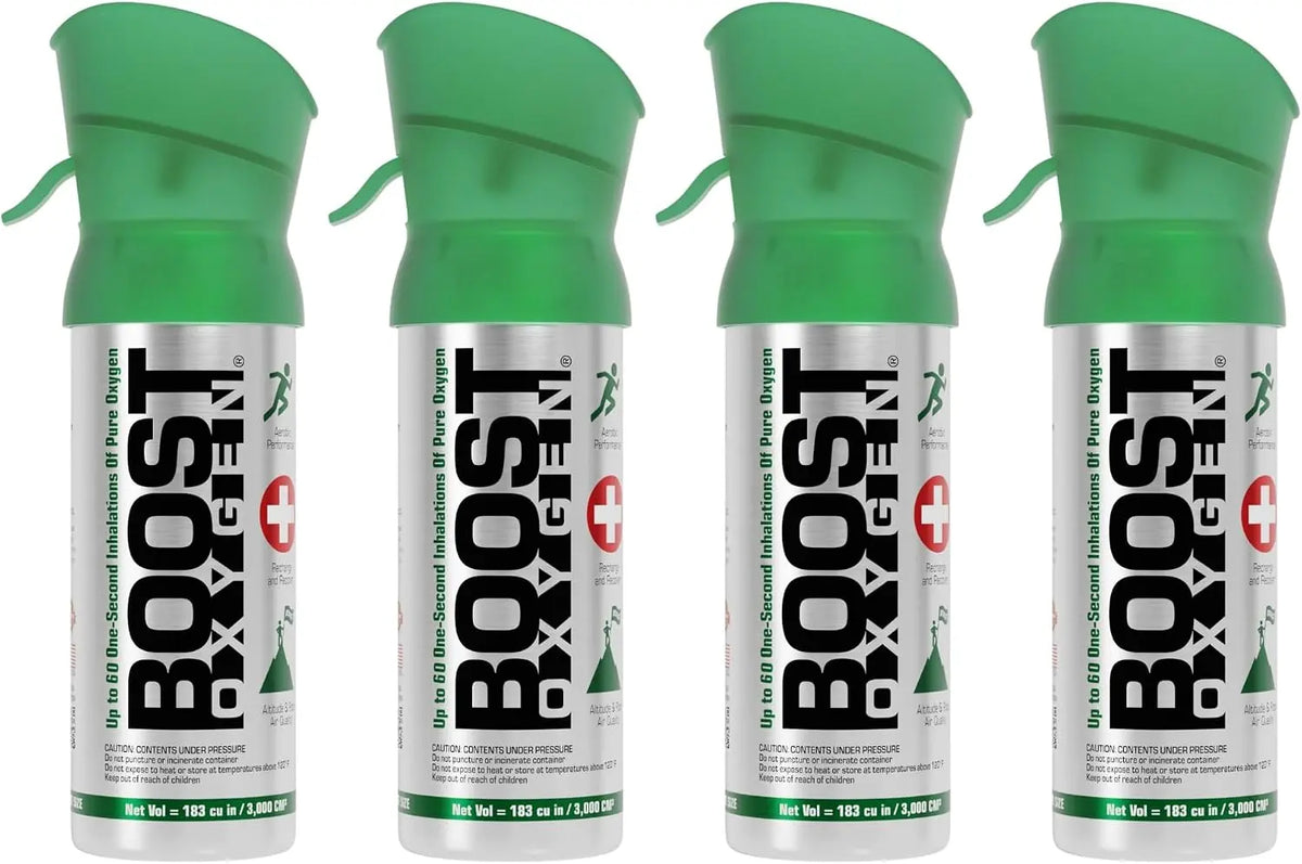 Boost 3L Oxygen Pocket Size Natural Canister, 4 Pack