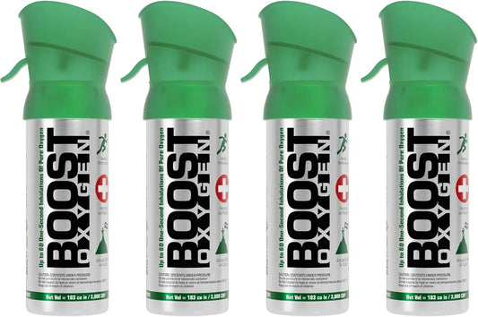 Boost 3L Oxygen Pocket Size Natural Canister, 4 Pack