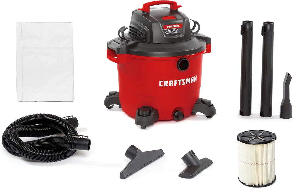 CRAFTSMAN 16 Gallon 6.5 Peak HP Wet Dry Shop Vacuum, Model CMXEVBE17595