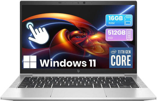 HP EliteBook 830 G8 Laptop, Touchscreen Computer i7 Win11 Pro, Core i7-1185G7 3.0GHz, 16GB RAM, 512GB SSD, FHD 1920x1080, HDMI, Refurbished