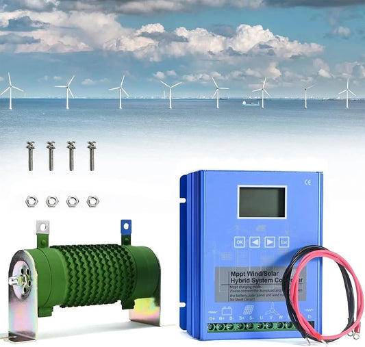 10000W-20000W MPPT Solar Charge Controller 12V 24V 48V, Wind Solar Hybrid Charge Controller with Dump Load for Wind Turbine & Solar Panel, 12000W-48V