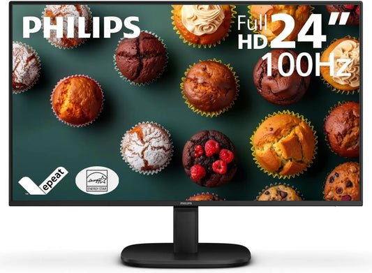 Philips 24B2N2100 24 Inch Class Full HD LED Monitor, 16:9, Textured Black