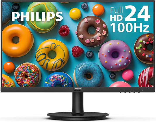 Philips 100Hz 24 Inch Computer Monitor FHD VA VESA Flicker-Free, 241V8LB