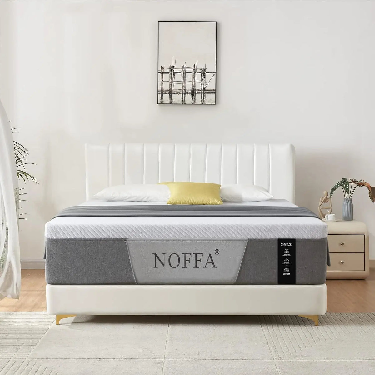 Full Mattress, Gel Memory Foam Mattress, 12 Inch Full Size Mattresses in a Box, Medium Firm, Pressure Relief, Washable Cover, 100 Nights Trial