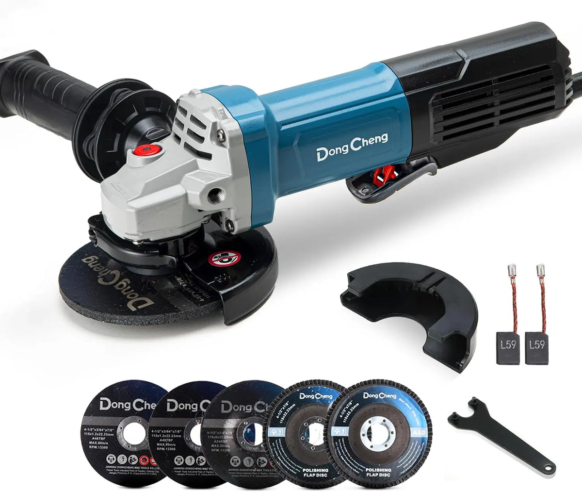 DongCheng Angle Grinder 4-1/2 Inch, 1100W Power Electric Grinder Tools