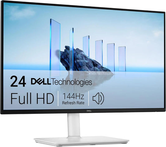 Dell 24 Plus Monitor, S2425HSM, 23.8-inch FHD 1920x1080 144Hz 1ms Display, 2 x 3W Speakers, HDMI Connectivity, Height/Tilt/Pivot/Swivel Adjustability