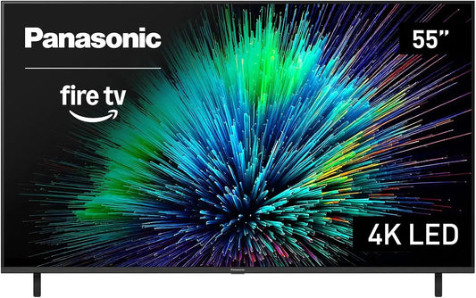 Panasonic W70 Series 2025 Model 55 Inch LED 4K Ultra HD Smart Fire TV, Press & Ask Alexa, Apple AirPlay, HDR10+, HDMI 2.1, 55W70BP