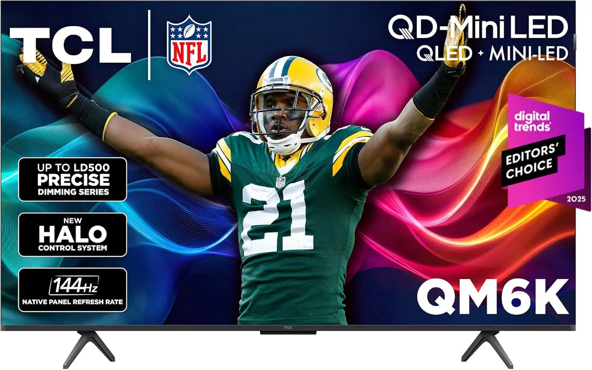 TCL 50 Inch QM6K Series QLED Mini LED 4K HDR Smart Google Television, 50QM6K