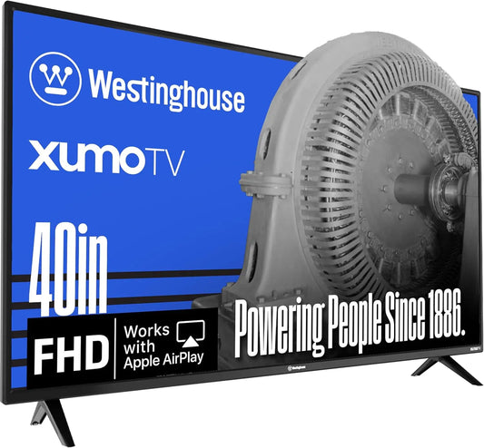 Westinghouse 40-inch Smart TV, FHD 1080P Xumo TV w/Voice Remote, Flat Screen Television w/Dolby Atmos, Bluetooth, Apple AirPlay