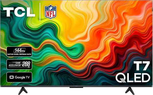 TCL 55 Inch T7 Series 4K 120Hz QLED Smart Google TV, 55T7 Latest Model, Wi-Fi Connectivity