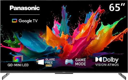 Panasonic W85 Series 2026 Model 65-inch QD-Mini LED 4K UHD Glare Free Ultra Google TV, Local Dimming Supreme, HDR10+, Dolby Vision, TN-65W85CPS