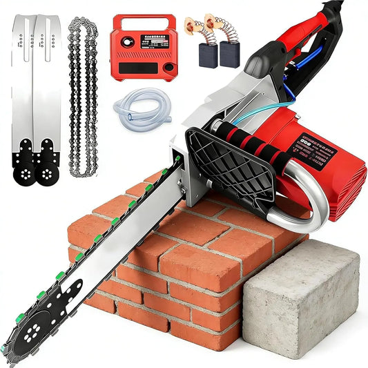 110V 5800W/6500W Electric Concrete Saw, Wall Cutting Machine, 14 Inch/19 Inch Cutting Depth, Includes 2 Carbon Brushes Cutting Depth 48cm