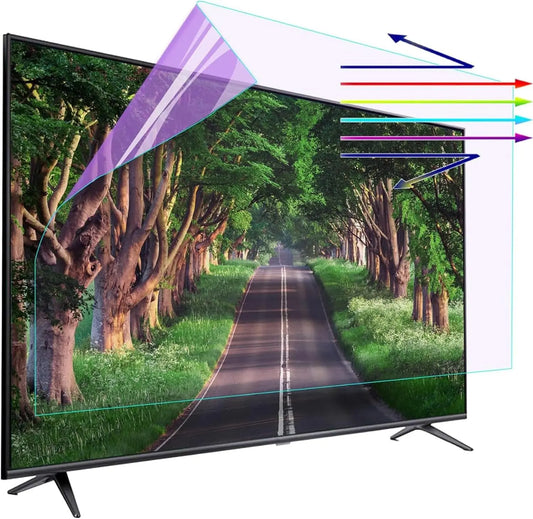49-65 Inch Tv Screen Protector, Matte Anti Reflectivee Anti-Myopia Filter Film, Block Harmful Blue Light, for LCD, 4K OLED QLED HDTV 65in 1429x804mm