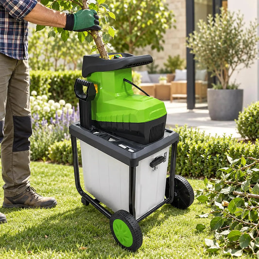 Electric 2800W Tree Branch Shredder with Reverse Function