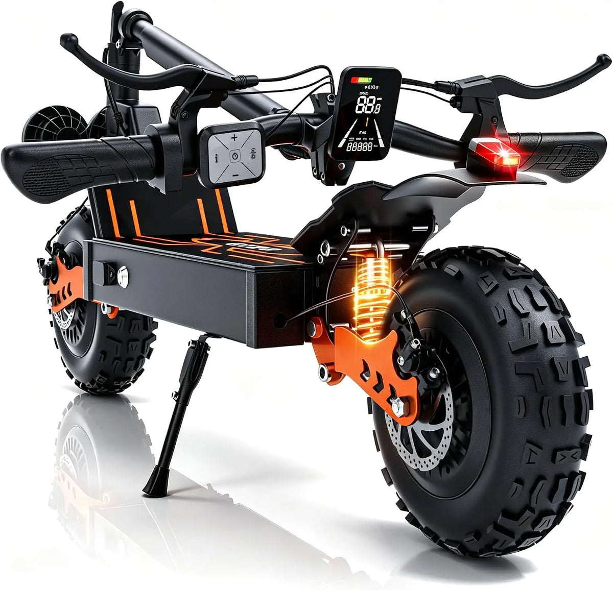 Electric Scooter for Adults, 2400W/3500W Motor, 45/55 Miles Long Range, 30/37 MPH escooter with 48V 25/30Ah Battery, Fat Tires, Foldable