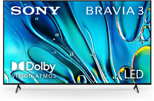Sony 75 Inch BRAVIA 3 LED 4K HDR Smart Google TV K-75S30