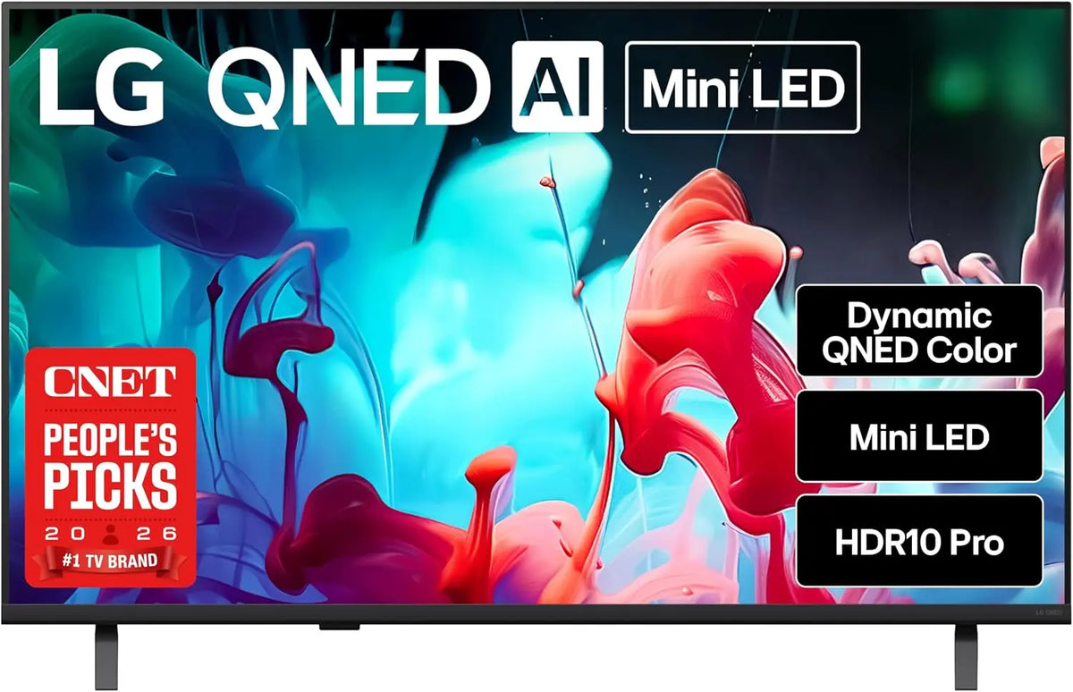 LG 43-Inch QNED AI 4K QNED73B Series Mini LED Smart Television, 2026 Model