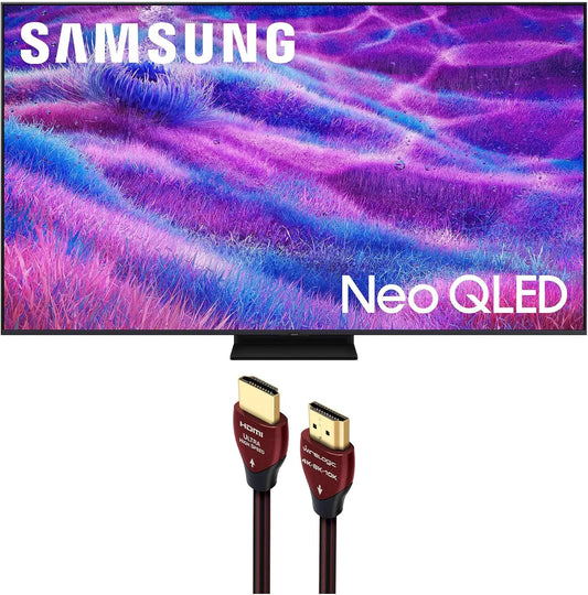 Samsung QN55QN80FAFXZA 55 Inch Neo QLED QN80F Series Supreme UHD 4K TV, with a WireLogic Ruby 8ft Ultra High Speed 4K-8K-10K HDMI Cable 2025